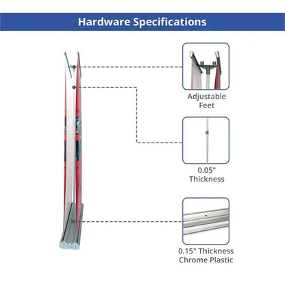 Double Sided Retractable Banner Stand - Hardware only