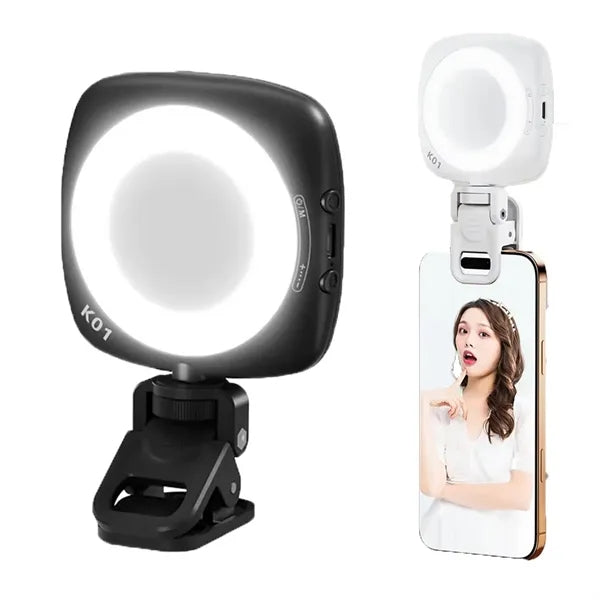 2 in 1 Selfie Phone Fill Light with Makeup Mirror