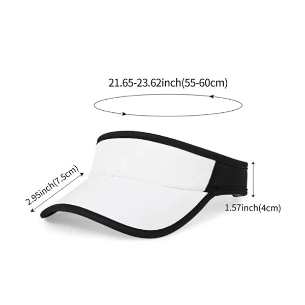Customizable Athletic Sun Visor for Sports & Events
