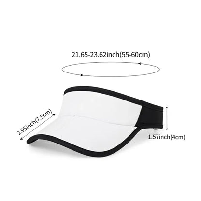Customizable Athletic Sun Visor for Sports & Events