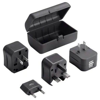 Universal Travel Adapter with Dual USB Charging Ports