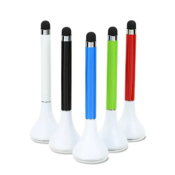 Multi-Function Stylus Ballpoint Pen with Screen Cleaner