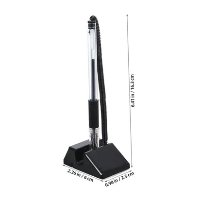 Countertop Pen with Coil and Weighted Base