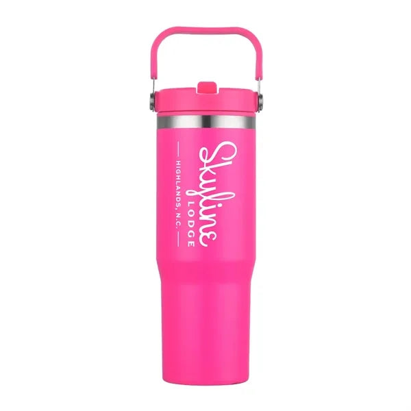 30 oz. Double Wall Stainless Steel Tumbler w/ Carrier