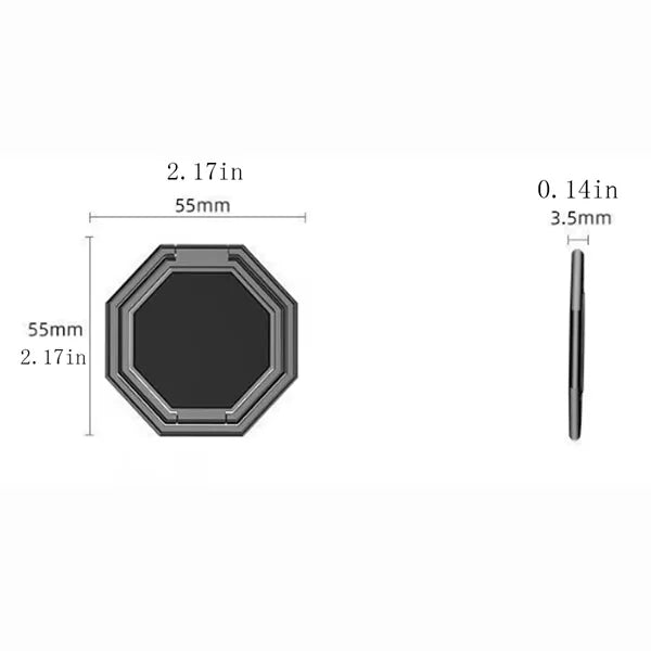 Foldable 360 Rotation Magnetic Phone Ring Holder Car Mount
