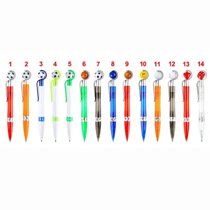 Cool Rotatable Soccer Basketball Shape Sports Ballpoint Pens