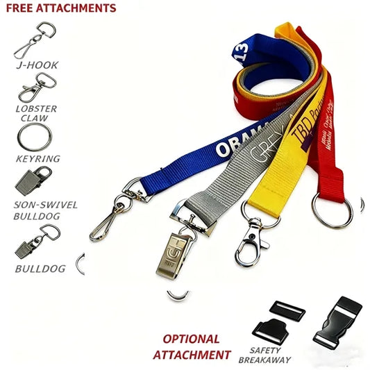 3/4" Polyester Custom Printed Lanyard
