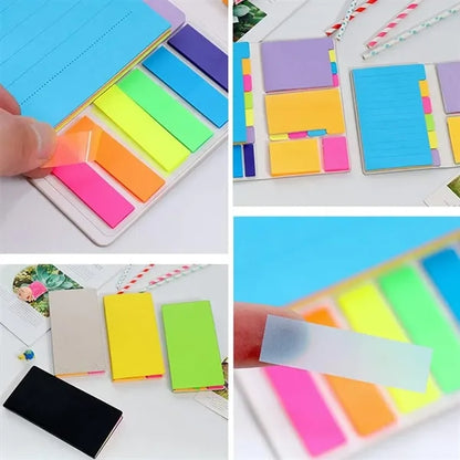PU Leather Case Colorful Sticky Notes Set with Pen Holder