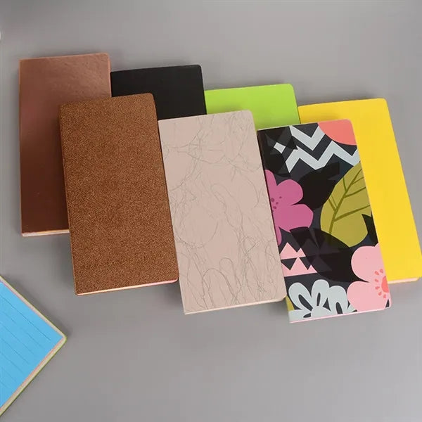 PU Leather Case Colorful Sticky Notes Set with Pen Holder