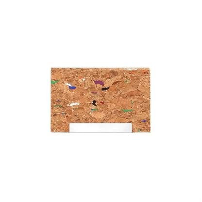 Multi-Slot Stainless Steel Trim Cork Business Card Holder