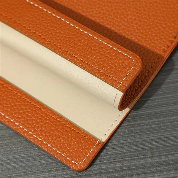 Spacious Portable PU Leather Document Holder with Handle