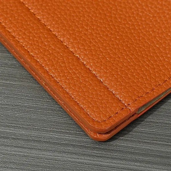 Spacious Portable PU Leather Document Holder with Handle