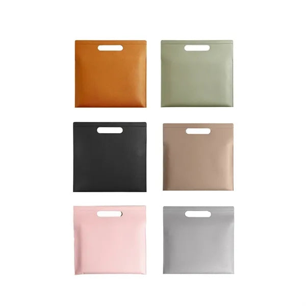 Spacious Portable PU Leather Document Holder with Handle