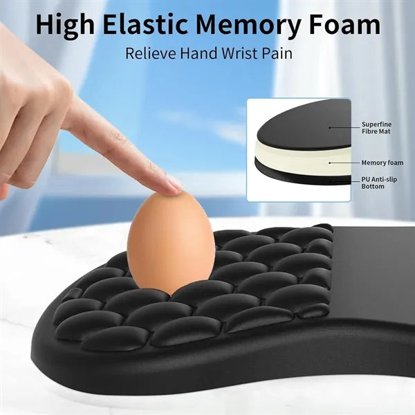 Ergonomic Non-Slip Massage Bumps Gel Wrist Rest Mouse Pad