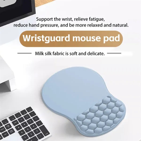 Ergonomic Non-Slip Massage Bumps Gel Wrist Rest Mouse Pad