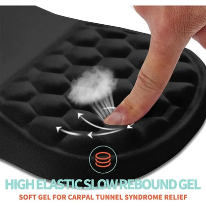 Ergonomic Non-Slip Massage Bumps Gel Wrist Rest Mouse Pad