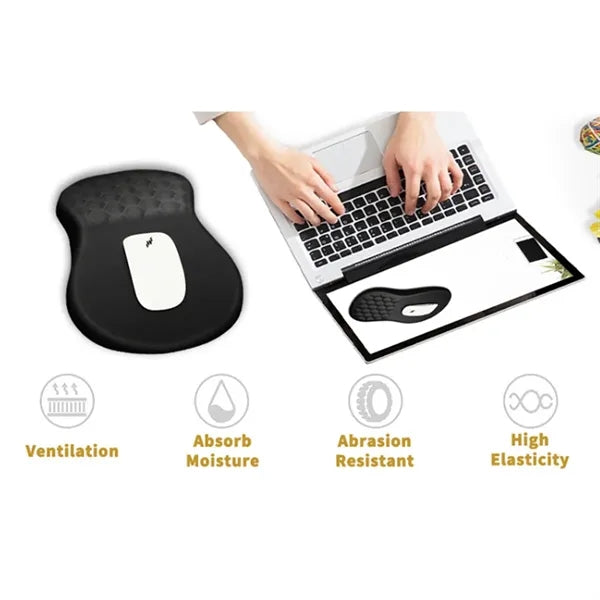 Ergonomic Non-Slip Massage Bumps Gel Wrist Rest Mouse Pad