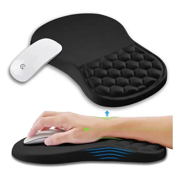 Ergonomic Non-Slip Massage Bumps Gel Wrist Rest Mouse Pad