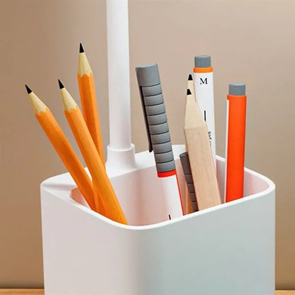 Flexible Neck Wireless Charging Desk Lamp with Pen Holder
