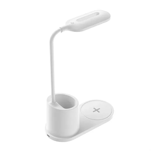 Adjustable Brightness Gooseneck Wireless Charging Desk Lamp
