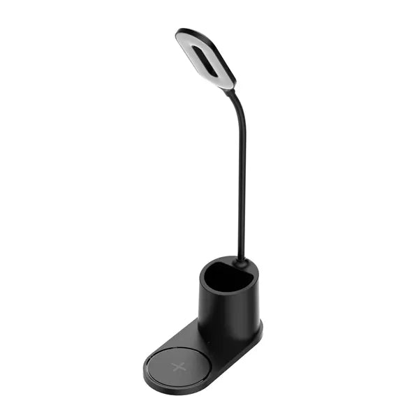 Adjustable Brightness Gooseneck Wireless Charging Desk Lamp