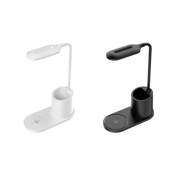 Adjustable Brightness Gooseneck Wireless Charging Desk Lamp