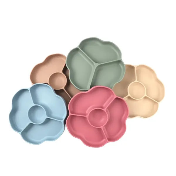 Children's silicone dining plate