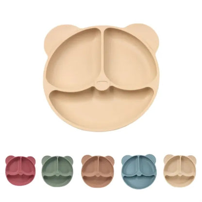 Baby Bear Silicone Feeding Plate