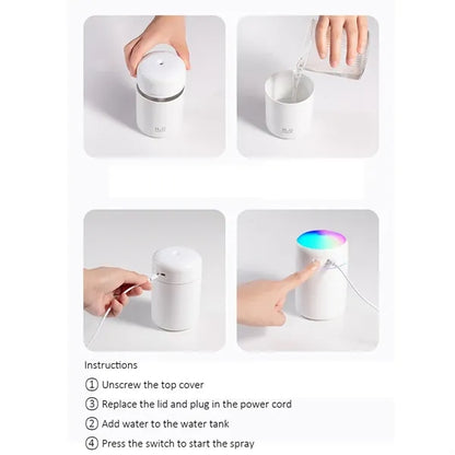 Portable Color Changing 300ml USB Humidifier Aroma Diffuser