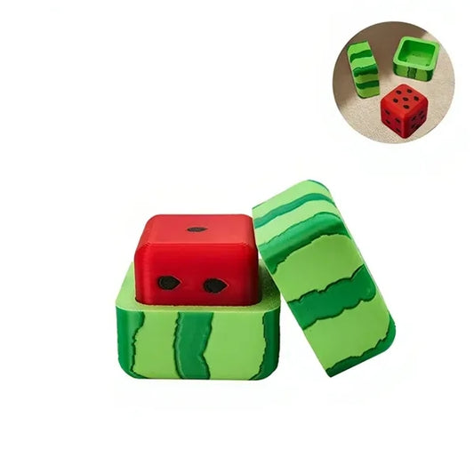 Creative watermelon dice