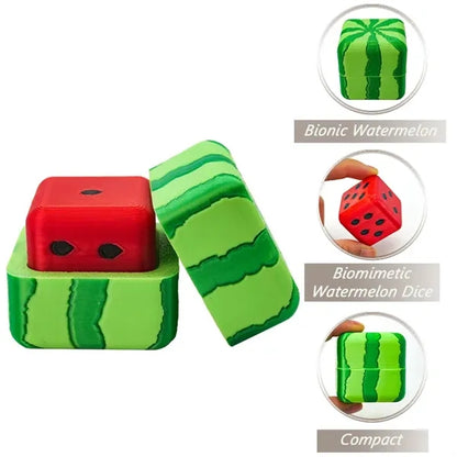 Creative watermelon dice