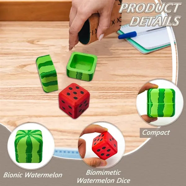 Creative watermelon dice