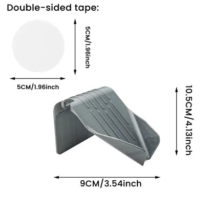 Non-punching automatic draining soap dish