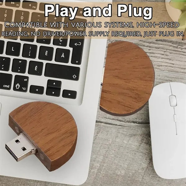 Magnetic Closure Durable Elegant Wooden USB 3.0 Flash Drive