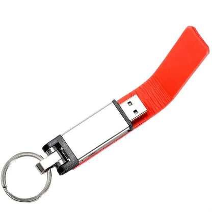 Waterproof High-Speed Transfer Leather-Case USB Flash Drive