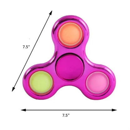 Push Pop Bubble Fidget Spinner Stress Relief Toy