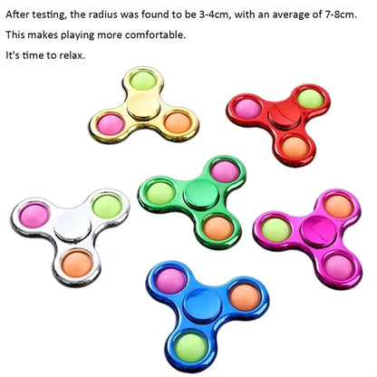 Push Pop Bubble Fidget Spinner Stress Relief Toy