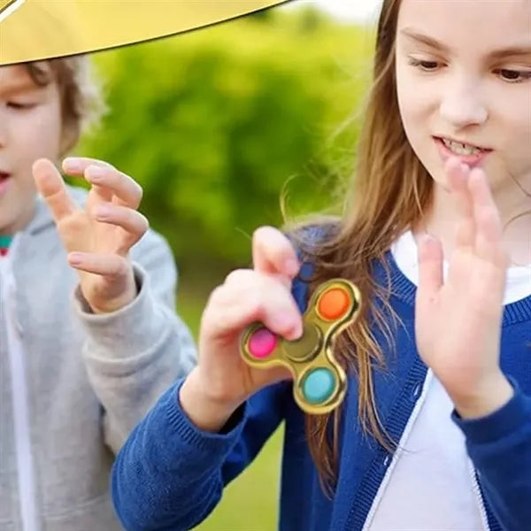 Push Pop Bubble Fidget Spinner Stress Relief Toy
