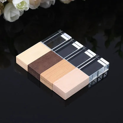 High-Speed Multi-Capacity Options LED Wooden USB Flash Drive