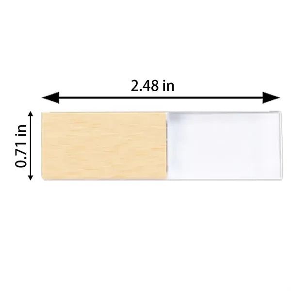 High-Speed Multi-Capacity Options LED Wooden USB Flash Drive