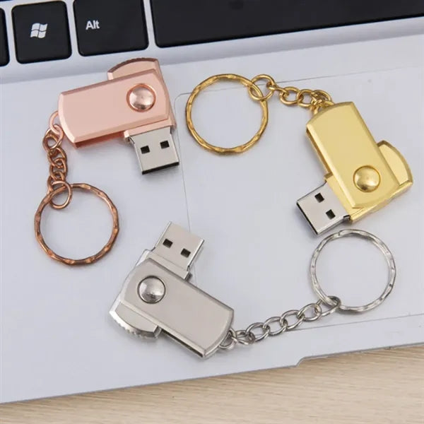 Waterproof High-Capacity Keychain Metal USB Flash Drive