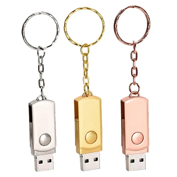 Waterproof High-Capacity Keychain Metal USB Flash Drive