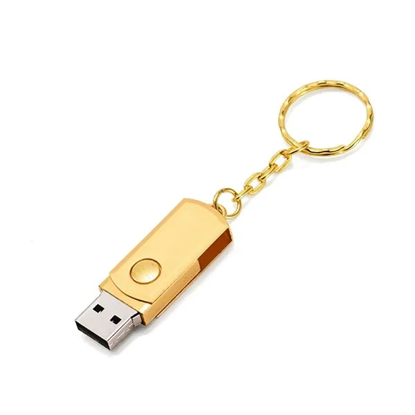Waterproof High-Capacity Keychain Metal USB Flash Drive