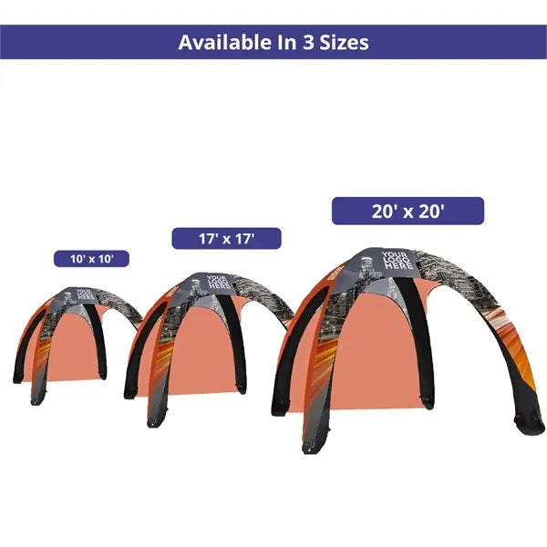 Custom Printed Inflatable Dome Tent -1 (Banner+Topper+Frame)