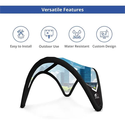 Custom Printed Inflatable Dome Tent- Design 2 (Topper+Frame)