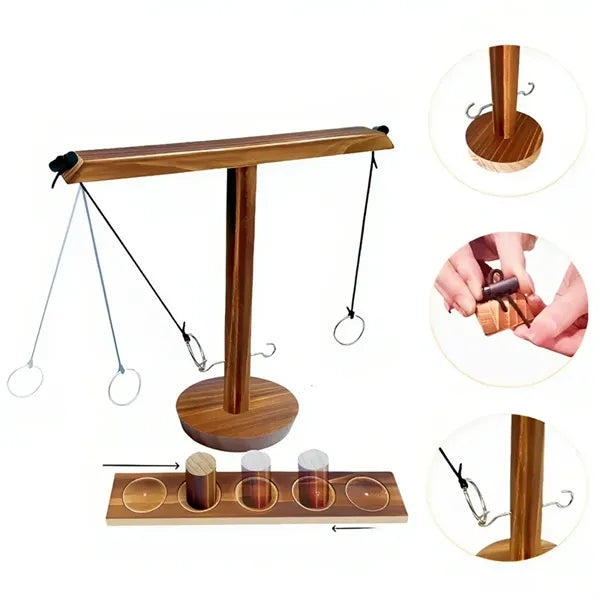 Ring Toss Games for Adults Wooden Hook