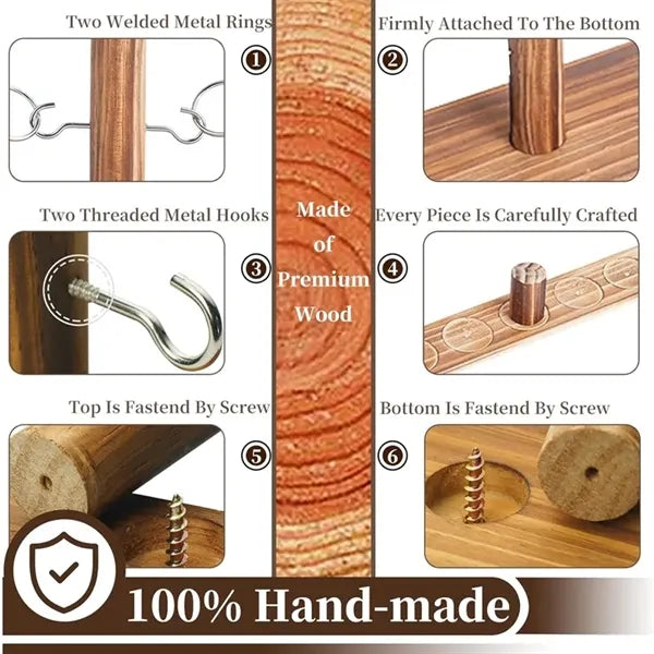Ring Toss Games for Adults Wooden Hook