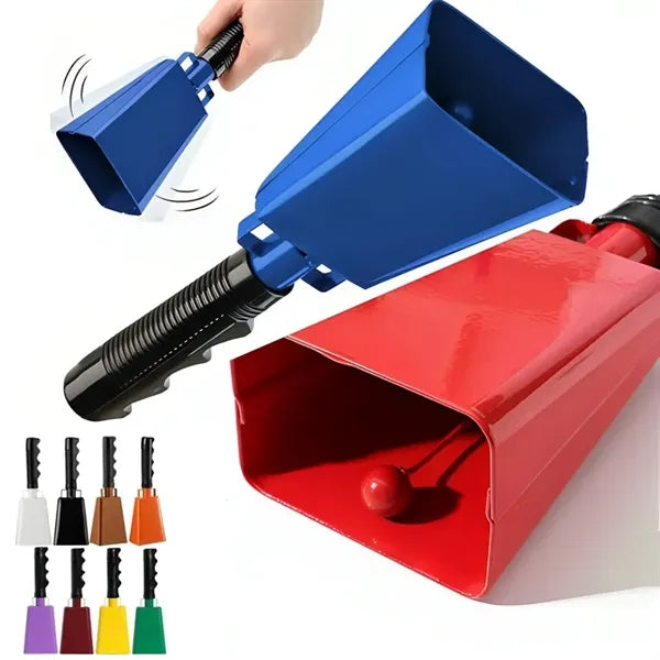 Steel Cowbell with Handle 9 Inch Noise Makers
