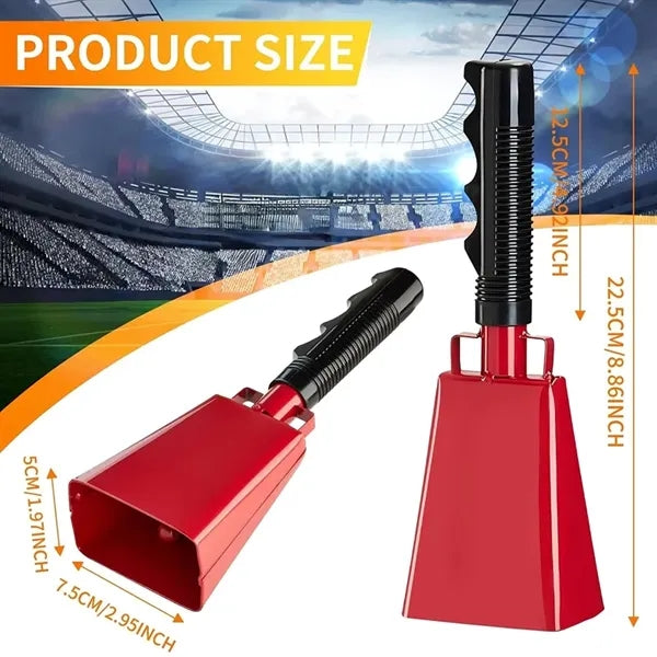 Steel Cowbell with Handle 9 Inch Noise Makers