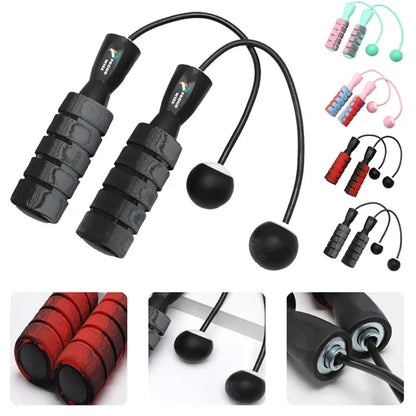 Adjustable Weighted Smooth Bearing Ropeless Skipping Rope